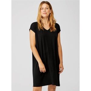 Eileen Fisher Black Jersey Dress